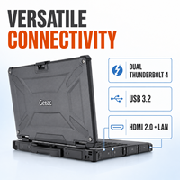 Ordinateur portable durci 2-en-1 Getac V120 G6 11,6 pouces Intel Core i5-10210U 16 Go de RAM 512 Go SSD Windows 11 Pro – Garantie 3 ans