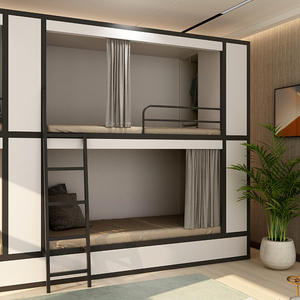 OEM ODM Hergestellt Fabrik Doppelbett Schlafsaal Personal Apartment <span class=keywords><strong>Hostel</strong></span> Metall Etagen bett - Product Image 1