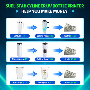 SUBLISTAR Hochgeschwindigkeits-Digitaler-Zylinder-UV-Drucker, Rotations-UV-Drucker, 360-Grad-Rundum-UV-Druckmaschine für Aluminiumdosen - Product Image 4