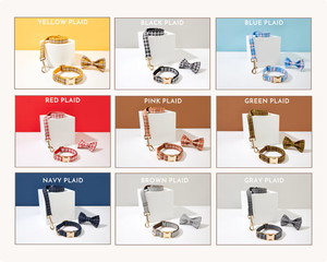 Tali hewan peliharaan bahan poliester padat antiselip, kerah Jalan anjing kisi abu-abu dengan fitur bantalan - Product Image 6