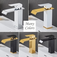 Robinet de lavabo monotrou en acier inoxydable chromé avec capteur sans contact, cartouche céramique, à poser sur le comptoir, design moderne pour la maison