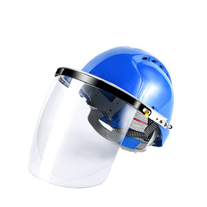 Casco de Soldadura con Protector Facial Integrado de Visión Completa, Material de PC para Protección en Obras de Construcción - Product Image 1
