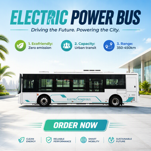Mini-bus électrique 8M, 11-25 places, alimentation par batterie, bus urbains EV, autonomie 300-450 km, conduite à gauche/droite, état neuf - Product Image 2