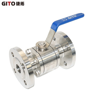 Vanne à boisseau sphérique manuelle à brides DN32, trois pièces, en acier inoxydable forgé, haute pression, qualité BA, pour eau et gaz - Product Image 4