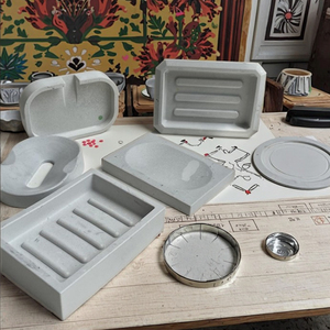 H25212 7 Phong Cách Đa-Hình Dạng Khay Xà Phòng Hộp Thoát Silicone Khuôn Tự Làm Phòng Tắm Hộp Xà Phòng Thạch Cao Nhựa Bê Tông Khuôn - Product Image 4