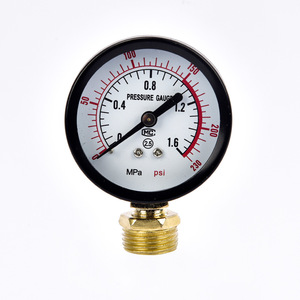 Manomètre Aotus Y60 0-2,5 MPa, tête de manomètre analogique en métal - Product Image 3