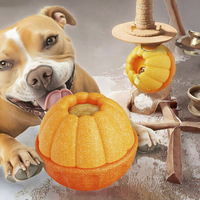 Nouveauté - Best-seller - Jouet à mâcher pour chien en forme de balle orange, écologique, durable, design tendance, remplissable pour la distribution d'aliments humides