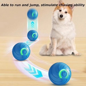 Sıcak Fırsat Yeni Tasarım İnteraktif Döner Hareketli Şarj Edilebilir Evcil Köpek Oyuncakları Isırmaya Dayanıklı Akıllı Zıplayan Top Oyuncaklar - Product Image 3