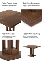Table de repas compacte chic en bois massif, minimaliste, de haute qualité, avec plateau lisse et plat, petit meuble de repas avec rangement