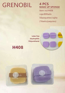 Crenoras Facial Sponge Set 4 Piece Biscuit Shaped Cushion Square Powder Puffs Washable Makeup Tools - Product Image 3