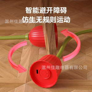 Jouet pour chat transfrontalier avec queue intelligente, fleur, queue magique, balle d'auto-entretenissement pour chat, rotation automatique et jouet roulant pour chat. - Product Image 5