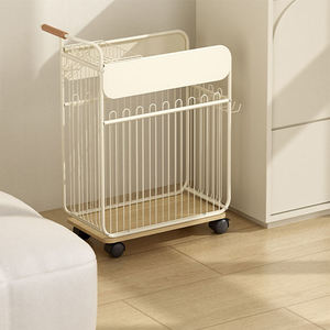 Removable <b>Rolling</b> Sports Equipment Storage Rack with Wheels, Metal Wire Yoga <b>Mat</b> Organizer Floor Trolley Shelf for Home, Gym - Product Image 6