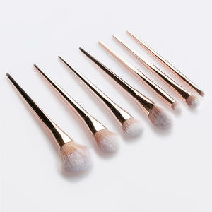 Tendance : Lot de 7/12 pinceaux cosmétiques or rose pour fond de teint, poudre, yeux et visage – <span class=keywords><strong>Maquillage</strong></span> Beauté - Product Image 5