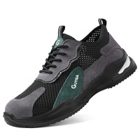 Nouvelles bottes de travail basses pour hommes, antistatiques, respirantes, résistantes à l'huile, résistantes aux chocs et aux perforations, pour l'industrie de la construction