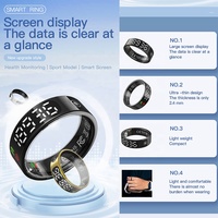 Fábrica personalizada de oro epoxi fitness Tracker sueño salud NFC Chip programable RFID clave incrustación etiqueta anillo inteligente NFC anillo inteligente