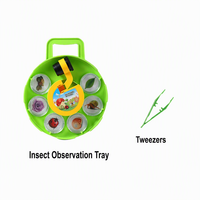 Kit de station d'observation des insectes rotative pour enfants, loupe pour observer les insectes, jouet éducatif scientifique STEM, cadeau