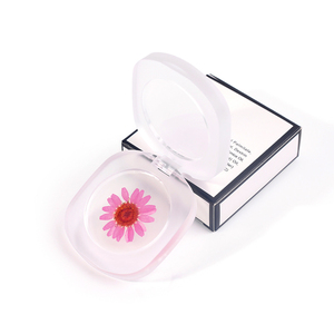 Blush in Crema Permanente con Fiori Veri, Ambra Trasparente, Cambia Colore con la Temperatura, Senza Logo, Doppio Uso per Labbra e Guance - Product Image 3