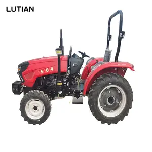 Tarım için LUTIAN sıcak satış 4WD 4 silindirli motor 50hp 60hp Agriculture Mini traktör