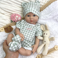 Boneka Bayi Reborn Silikon Real Touch Tahan Air Mudah Dibersihkan Dot Interaktif Hadiah Ulang Tahun Liburan