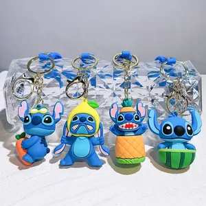 Chiết Giang Nhà Máy Bán Buôn Thiết Kế Mới Dễ Thương 3D Nhựa Phim Hoạt Hình Keychain Tùy Chỉnh Anime Mềm PVC Cao Su Móc Chìa Khóa Vòng Cho Trẻ Em