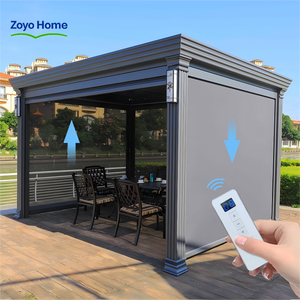 Pergola en aluminium Zoyo Home, abri contre la pluie et la neige, écologique, pour climat nordique, utilisation toute l'année, commande électrique, haute performance - Product Image 3