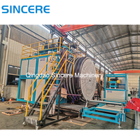 HDPE PP PPR Einschnecken-Extrusionslinie für Hohlwand-Spiralwickelrohre mit Großem Durchmesser