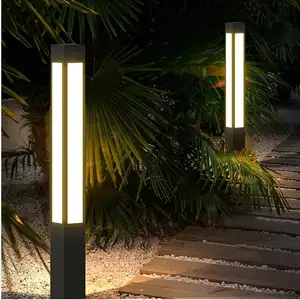 Top Led Morden Outdoor Lighting Post Aluminum IP65 Garden Lamp Post Street Parking Lot Light Pole Bollard Light