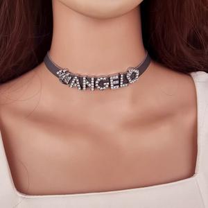 批发厂家个性化滑动信领项链性感带名字 - Product Image 3