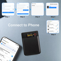 Enregistreur audio AI à mémoire de 64 Go avec transcription et synthèse pour conférences, réunions et appels