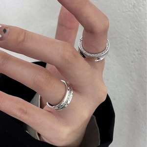 Yinruitai 925 Sterling Silver Geometric <b>Ring</b> For Women Adjustable <b>Open</b> Design Everyday Wear - Product Image 3