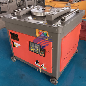 Dobladora de barras de acero al carbono semiautomática WADJAY con motor y PLC - Product Image 2