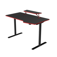 LOCTEK NOUVEAU Bureau d'ordinateur de jeu électrique moderne et économique à un moteur avec surface texturée en fibre de carbone GET157-12060-2P