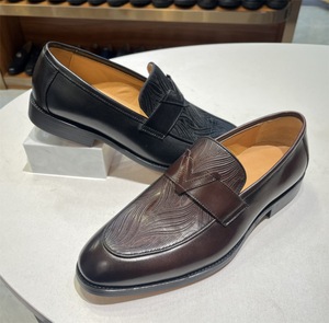 Zapatos de cuero cosidos a mano de alta calidad, grabados para hombre, zapatos formales para hombre, zapatos de vestir de cuero casuales y Oxfords para hombre - Product Image 6