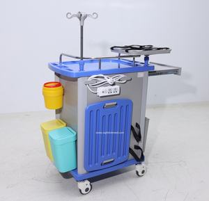 รถเข็นผู้ป่วยฉุกเฉินทำจากสแตนเลสแบบมีลิ้นชักขั้นตอนการดูแลทางการแพทย์สำหรับโรงพยาบาล - Product Image 5