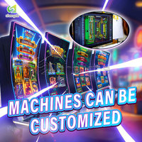 Nouveau modèle Sliver 43 pouces Écran tactile incurvé Machine de jeu à monnayeur en métal Kit de jeu de roulette à 50 lignes Lunar's Quest populaire aux États-Unis