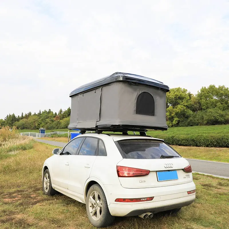 Barraca de acampamento estilo caixa para telhado de tamanho máximo, barraca de acampamento para acampamento, estilo casca dura, para venda no mercado americano