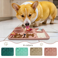 Fabricant de ventouses antidérapantes sans BPA Bol d'alimentation lente pour animaux de compagnie Tapis à lécher pour chiens
