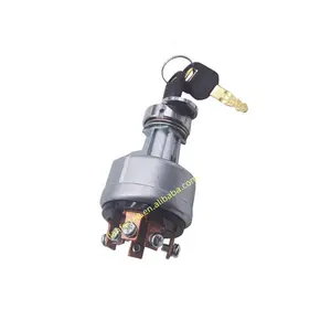 Ignition switch with 5 lines 2 key Socket Switch 7Y-3918 Excavator engine starter motor ignition switch