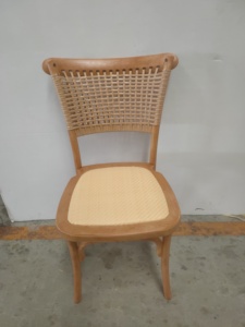 Usine de fabrication de location <span class=keywords><strong>d</strong></span>'événement de mariage salle à manger banquet <span class=keywords><strong>résine</strong></span> canne corde tresse chaise arrière - Product Image 2