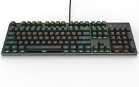 Clavier mécanique filaire rétroéclairé RGB, taille standard, touches ABS, clavier de jeu pour PC