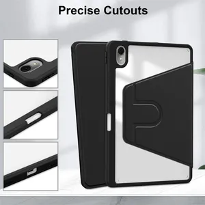 360 °   Funda Giratoria de Cuero de Lujo para Tablet <span class=keywords><strong>Huawei</strong></span> <span class=keywords><strong>MatePad</strong></span> 11 2021/2023 <span class=keywords><strong>10.9</strong></span> Pulgadas DBY-W09, Cubierta Protectora Acrílica a Prueba de Golpes - Product Image 3