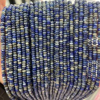 Perles d'espacement miniatures en pierre naturelle 2*4mm, œil de tigre, lapis-lazuli, turquoise, quartz rose, perles rondes plates en cristal pour le bricolage