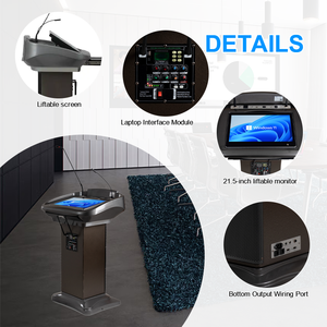 Micrófono <span class=keywords><strong>de</strong></span> <span class=keywords><strong>cuello</strong></span> <span class=keywords><strong>de</strong></span> ganso <span class=keywords><strong>Atril</strong></span> Aula interactiva Rostrum Pulpit Conferencia moderna Smart Digital Podium - Product Image 3