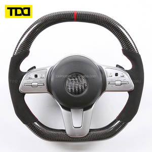 Volant en cuir et fibre de carbone personnalisé TDD pour Mercedes Benz, nouvelle version améliorée, W211 Classe C W204 - Product Image 3