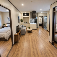 Maison Modulaire Préfabriquée de Luxe en Conteneur Mobile 2-3 Chambres 40 pieds Extensible Portable avec Applications pour Supermarché et Salon