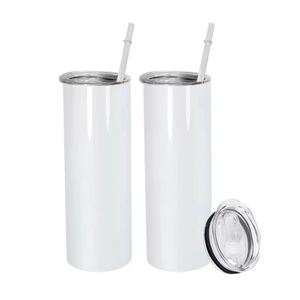 Vaso recto personalizado de acero inoxidable de 30 oz para sublimación, vaso térmico de doble pared con pajita, taza para coche con pajita - Product Image 1