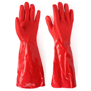 Guantes de Limpieza de Látex Cálidos Dongya 802F-45 con Forro Polar, Impermeables, Antideslizantes, para Lavar Platos, 435 mm, Rojos - Product Image 2
