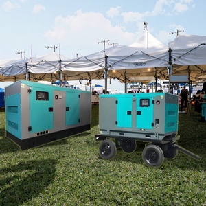 Groupe électrogène diesel de remorque mobile de cadre ouvert de Tekins 280Kw 350Kva option d'ATS de 380V 230V 50Hz 480V 400V pour l'usage extérieur de champ - Product Image 2