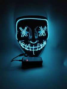 Popolare di Colore di Disegno Su Misura LED EL Filo di Spurgo <span class=keywords><strong>Maschera</strong></span> di <span class=keywords><strong>Halloween</strong></span> Decorazione <span class=keywords><strong>maschera</strong></span> Luminosa - Product Image 5