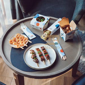 Logotipo personalizado restaurante de comida japonesa de gama alta Atún omakase sashimi <span class=keywords><strong>Tempura</strong></span> <span class=keywords><strong>sushi</strong></span> Caja deslizante de papel para llevar embalaje Bento - Product Image 2